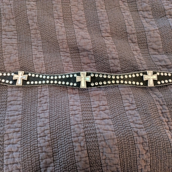 Blazin Roxx Black and Silver Studded Belt main image 8